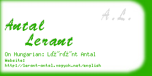 antal lerant business card